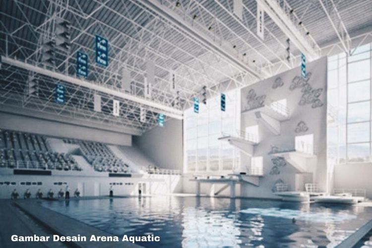 Arena Aquatic yang akan digunakan pada Pekan Olahraga Nasional (PON) XX di Provinsi Papua tahun 2020.