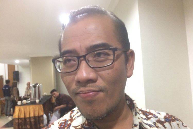 Komisioner Komisi Pemilihan Umum (KPU) Hasyim Asyari saat ditemui di Gedung KPU Pusat, Jakarta, Jumat (27/7/2018) malam.