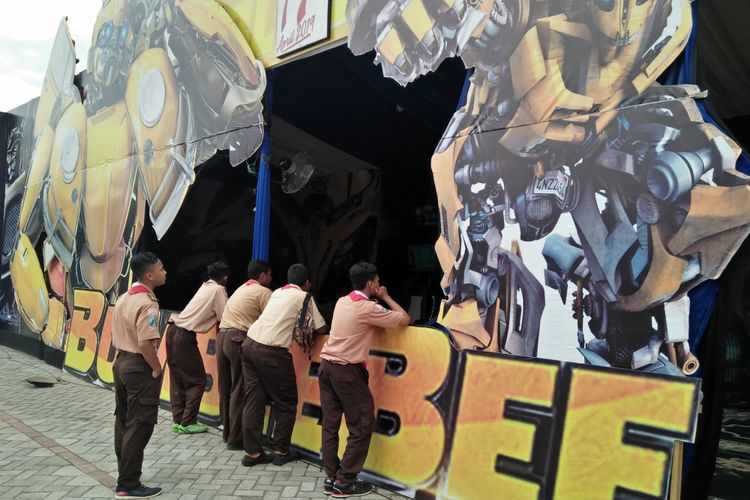 Unik, Pos Pelayanan Polisi Ini Bertemakan Bumblebee