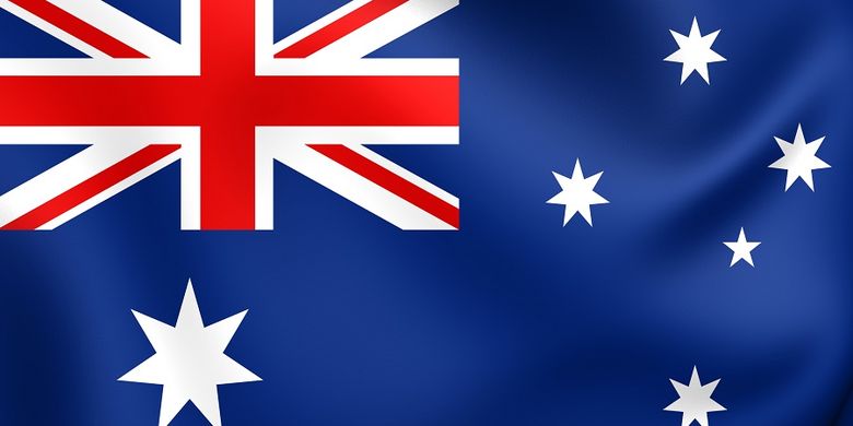 Ilustrasi Bendera Australia.
