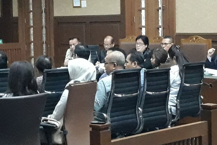 Pengusaha money changer bersaksi di sidang kasus korupsi pengadaan e-KTP di Pengadilan Tipikor Jakarta, Selasa (21/8/2018).