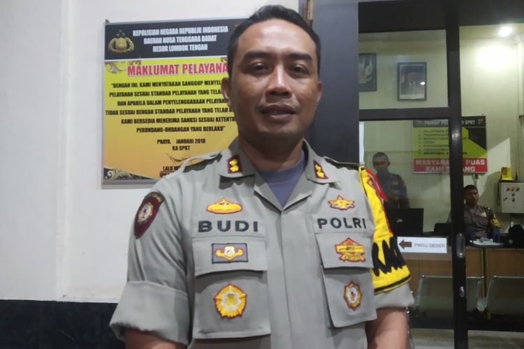 Kapolres Lombok Tengah, Budi Santoso usai diwawancarai Kompas.com Kamis (81/4/2019)
