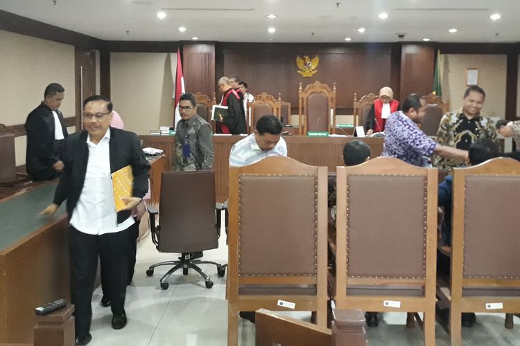 Pejabat Pemerintah Provinsi Kalimantan Tengah bersaksi di Pengadilan Tipikor Jakarta, Rabu (30/1/2019).