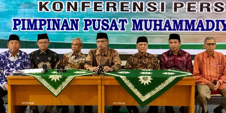 Konferensi pers di Gedung PP Muhammadiyah, Kamis (23/5/2019).