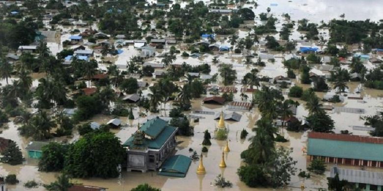 Sagaing adalah salah satu dari empat distrik yang dilanda banjir di Vietnam merupakan daerah terparah. 