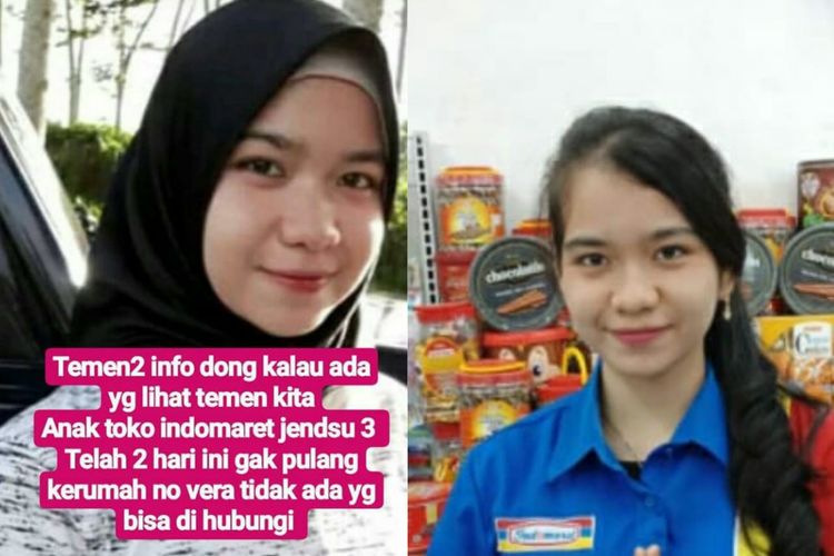 Foto semasa hidup Fera Oktaria (21)ditemukan tewas di kamar penginapan Sahabat Mulya Jalan Simpang Hindoli,Kecamatan Sungai Lilin, Musi Banyuasin, Sumatera Selatan, pada Jumat (10/5/2019).