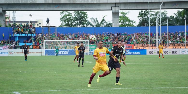 Alberto BetoGoncalves menjadi penentu kemenangan 3-2 Sriwijaya di kandang Perseru Serui, Sabtu (14/10/2017).