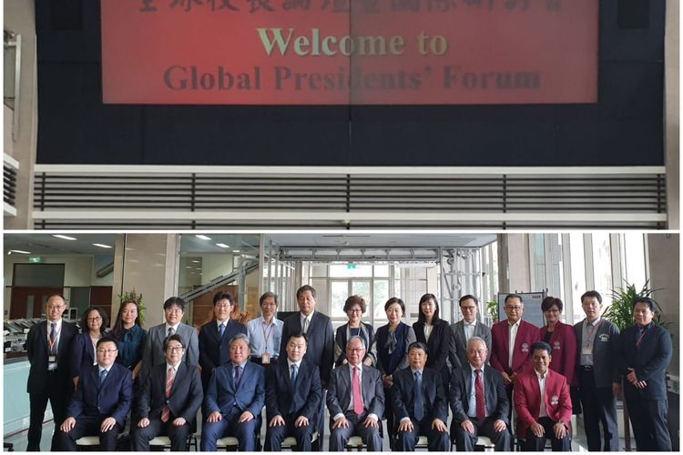 Rektor Universitas Tarumanagara (Untar) Prof. Agustinus Purna Irawan memenuhi undangan President of Kun Shan University (KSU) menghadiri kegiatan Asia University Union (AU+) dan 2019 Global President Forum di Taiwan akhir April 2019 lalu.