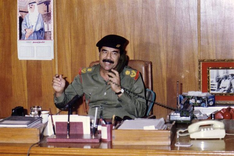 Saddam Hussein pada 1991.