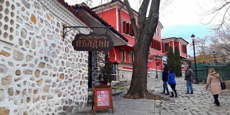 Kota Tua Plovdiv, Bulgaria.