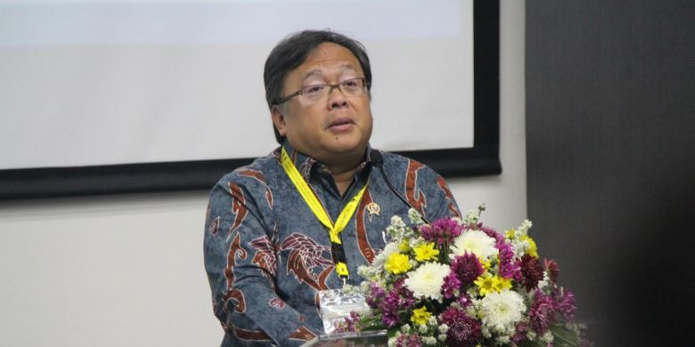 Menteri Perencanaan Pembangunan Nasional (PPN) Prof Bambang Permadi Soemantri Brodjonegoro menjadi pembicara kunci dalam Green Building & Energy Management Seminar di Universitas Multimedia Nusantara (UMN), 28 Agustus 2018.