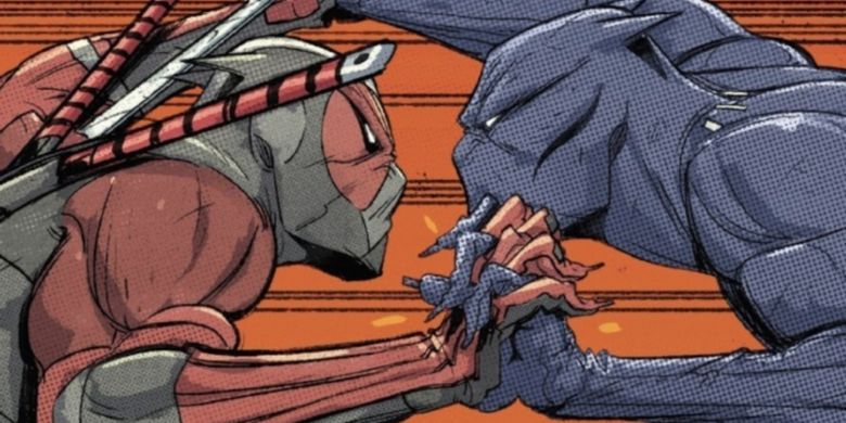 Pantherpool melawan Black Panther dalam komik Black Panther vs Deadpool #4 yang diriliss Marvel Comics