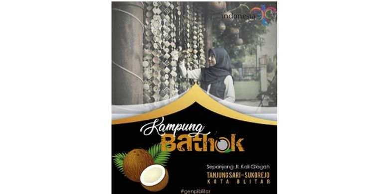 Pasar Bathok yang berlokasi di Jalan Kali Glagah, Tanjungsari, Sukorejo, Blitar, Jawa Timur ini akan memiliki banyak spot untuk selfie serta panggung besar multifungsi untuk live music serta pertunjukan teater dan tari.