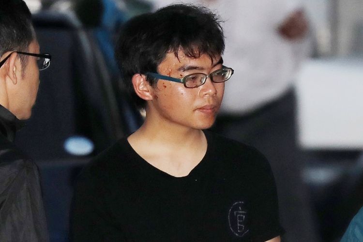 Ichiro Kojima (22), tersangka pelaku penikaman di atas kereta shinkansen jurusan Tokyo ke Osaka, Sabtu (9/6/2018) malam.