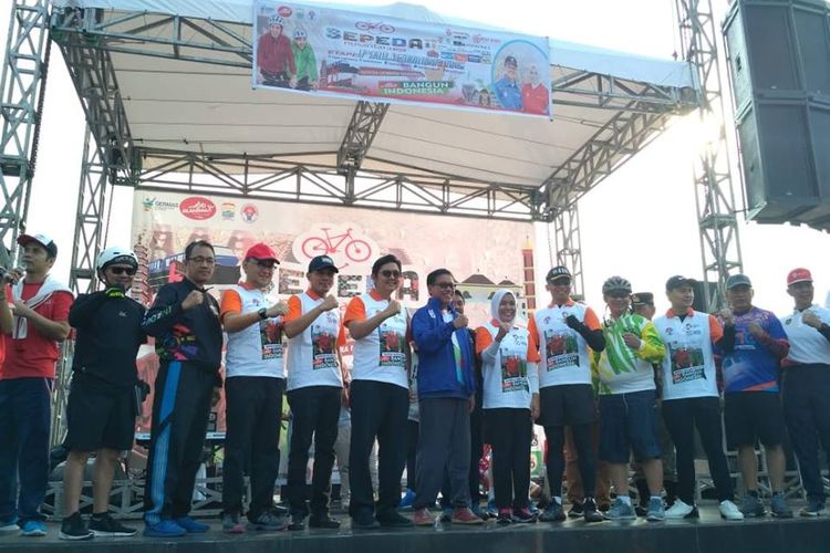 Sukses menggelar perhelatan olahraga dengan tajuk Asian Games ke-18 beberapa waktu lalu, Kota Palembang pun kembali menuai kesuksesan saat menggelar event Nasional Sepeda Nusantara yang bertemakan Bangun Indonesia, Sabtu (20/10/2018).