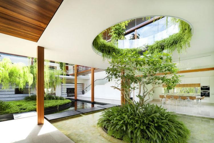 Pohon willow yang menghijaukan ruang karya Di Guz Architects 