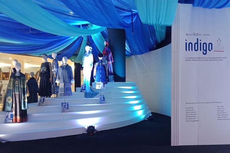 Instalasi Indigo menjadi highlight dalam Fashion Nation 2018 di Senayan City.