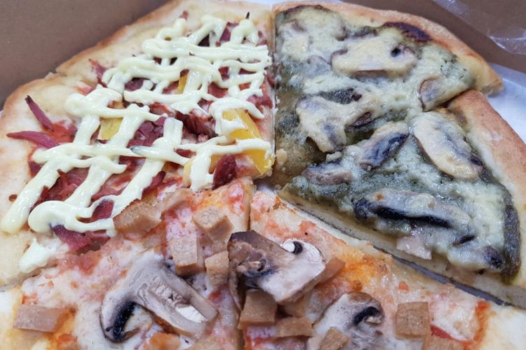 Pizza vegetarian dan iVegan Pizza