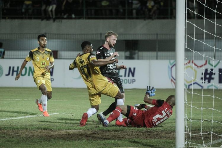 Pertandingan Barito Putera Vs Bali United berlangsung di Stadion Demang Lehman, Banjarbaru, Kalimantan Selatan, Minggu (14/7/2019).