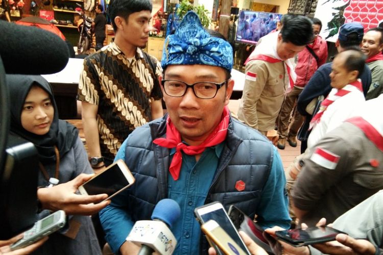 Wali Kota Bandung Ridwan Kamil saat ditemui disela perayaan Sumpah Pemuda di Jalan Sumatera, Sabtu (28/10/2017) lalu. 