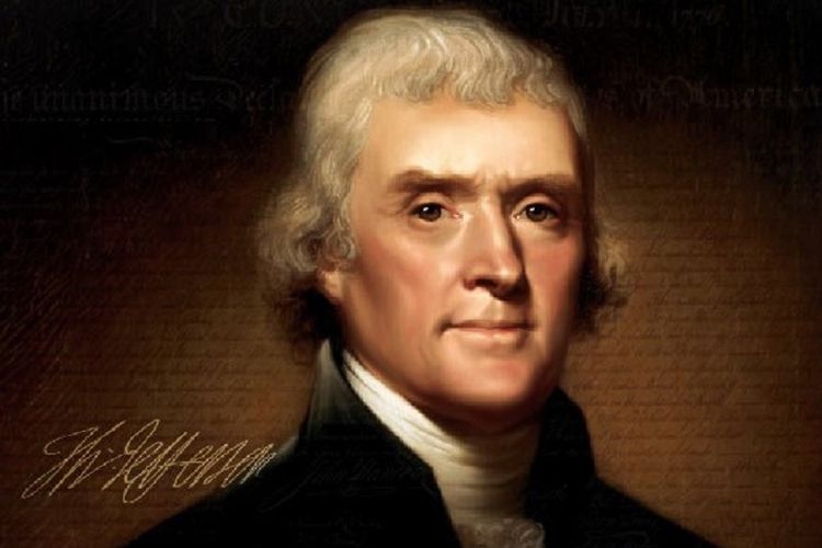 Thomas Jefferson, salah satu pendiri Amerika Serikat, menteri luar negeri pertama, dan presiden ketiga AS.