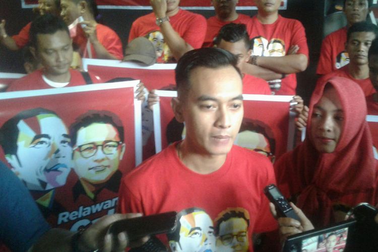 Relawan Kocak (Jokowi-Cak Imin) deklarasikan diri untuk mendukung Presiden Jokowi dan Cak Imin maju Pilpres 2019 di Solo, Jawa Tengah, Minggu (26/11/2017).