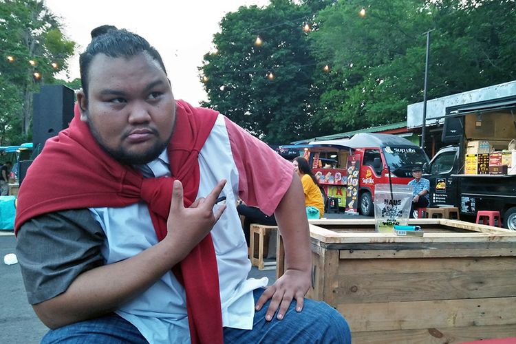 Fico Fachriza saat ditemui seusai memberikan motivasi dalam acara festival millenial berkarya di Wisma A. Yani, Gresik.