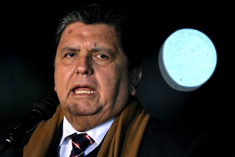 Mantan presiden Peru Alan Garcia.