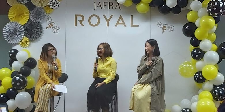 Talkshow manfaat dan keunggulan produk Jafra Royal Ultra Boost di Jakarta (23/8/2019).