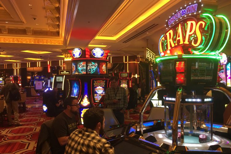 Wahana kasino di Hotel The Venetian, Las Vegas, Nevada, Amerika Serikat. Gambar diambil pada Senin (27/11/2017) waktu setempat atau Selasa (28/11/2017) WIB.
