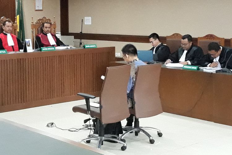 Anggota DPR Aditya Anugrah Moha di Pengadilan Tipikor Jakarta, Rabu (28/2/2018).