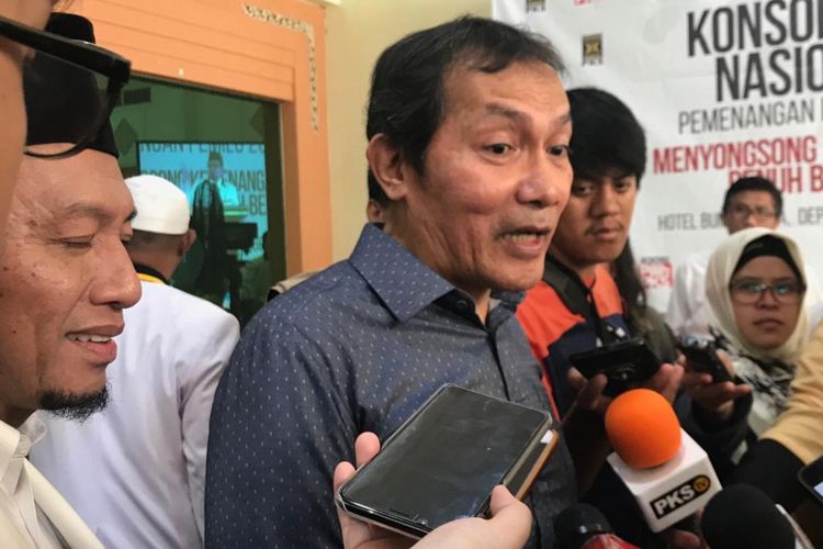 Wakil Ketua Komisi Pemberantasan Korupsi (KPK) Saut Situmorang di Hotel Bumi Wiyata, Depok, Jawa Barat, Minggu (14/10/2018).  