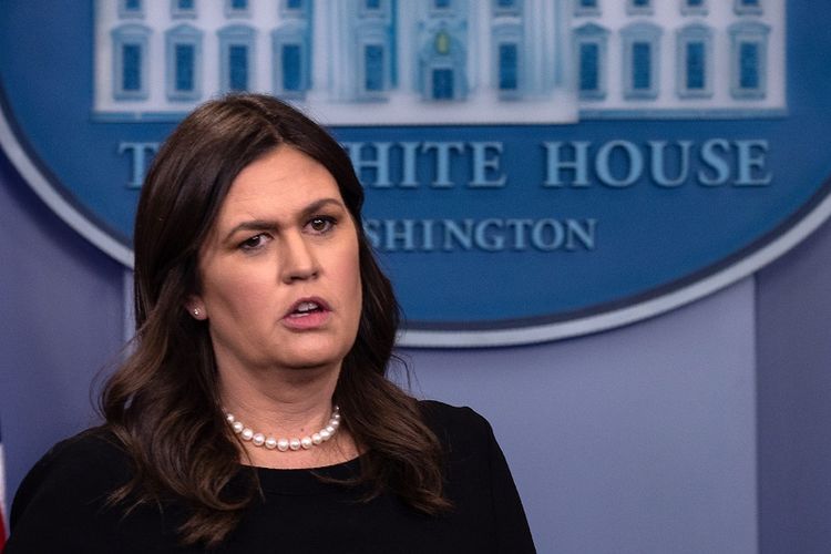 Sekretaris pers Gedung Putih, Sarah Sanders.