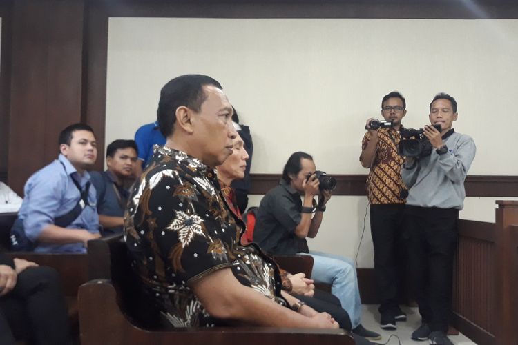 Sekjen KONI Ending Fuad Hamidy di Pengadilan Tipikor Jakarta, Senin (20/5/2019).
