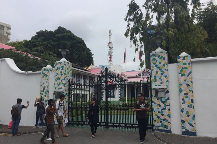 Tempat tinggal Presiden Republik Maladewa di Male, Maldives.