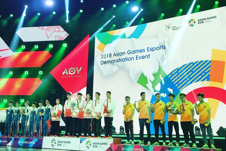 Timnas China keluar sebagai juara kompetisi AOV dan berhak untuk mendapatkan medali emas di ajang eSports pertama Asian Games.
