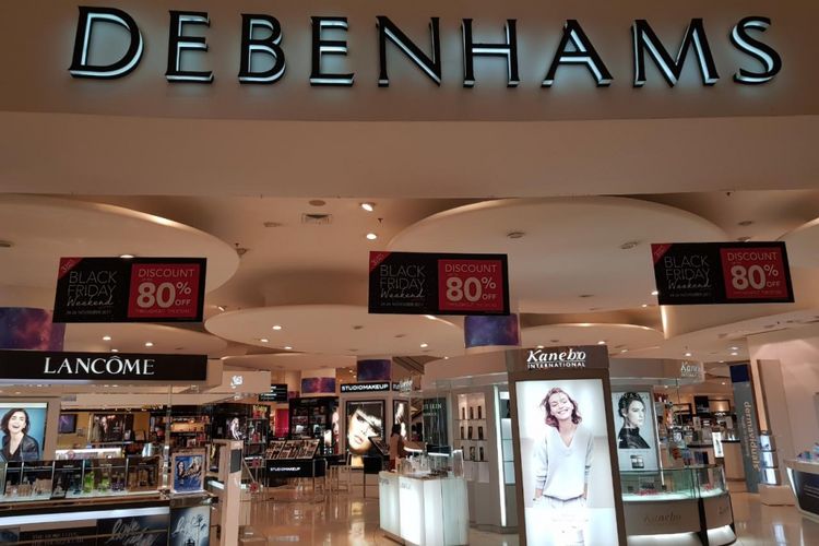 Debenhams menawarkan diskon hingga 80 persen di Black Friday Senayan City mulai dari 24-26 November 2017