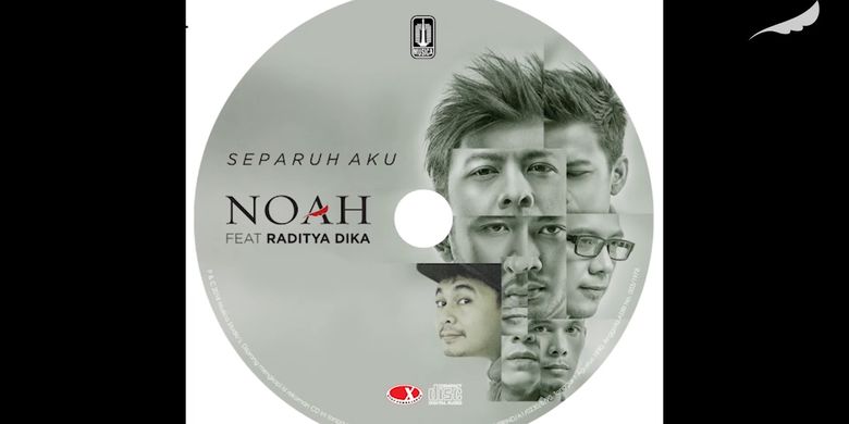 Bidik layar video YouTube NOAH berjudul Separuh Aku - NOAH Feat. Raditya Dika.