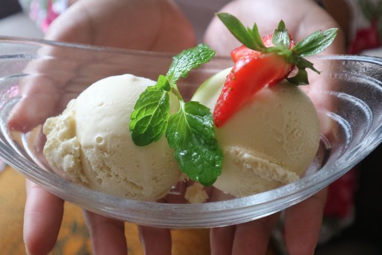 Gelato rasa Tolak Angin dari Hotel Tentrem, Yogyakarta. 