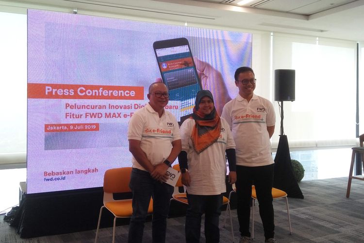 Peluncuran fitur e-Friend di Jakarta, Selasa (9/7/2019).