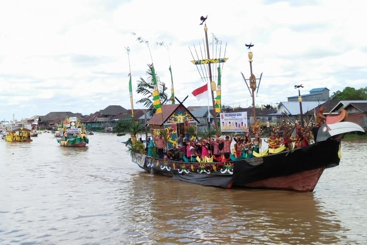 Festival Batang Arut di Pangkalan Bun, Kalimantan Tengah, Selasa (3/10/2017).