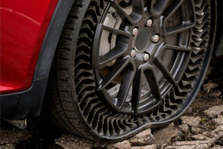 GM umumkan penggunakan ban tanpa tekanan angin dari Michelin, Uptis