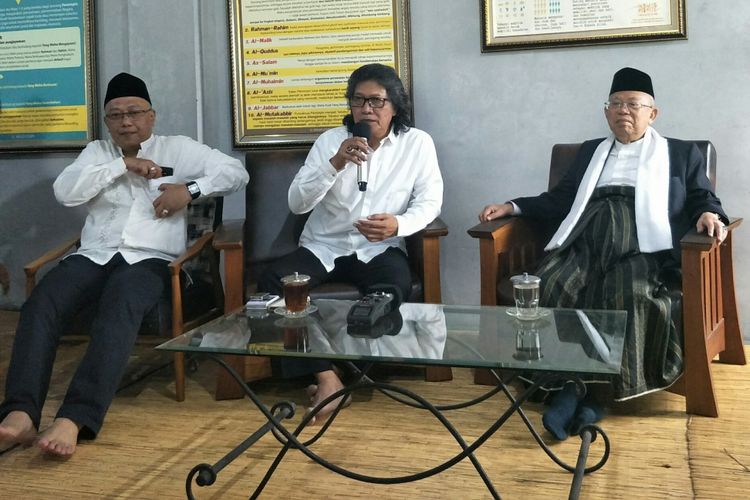 KH Maruf Amin bertemu Budayawan Emha Ainun Nadjib di Yogyakarta