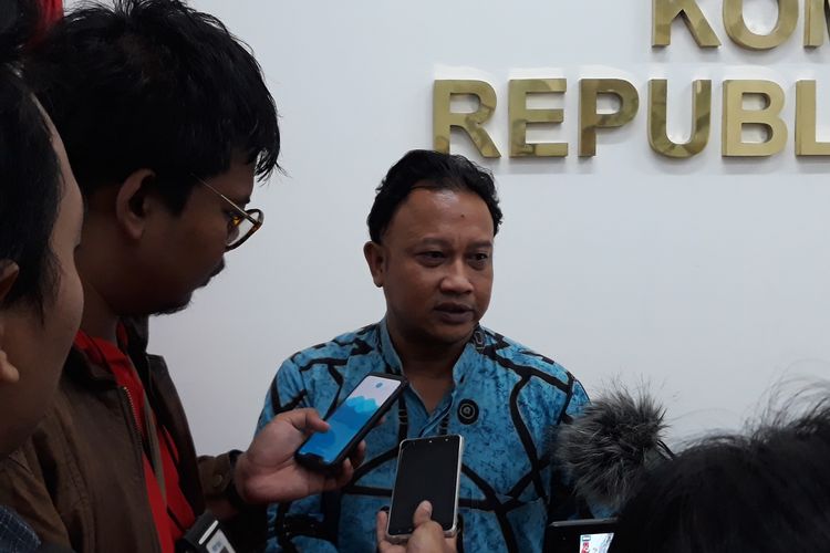 Komisioner Komnas HAM M Choirul Anam di Gedung Komnas HAM Jakarta, Jumat (10/5/2019).