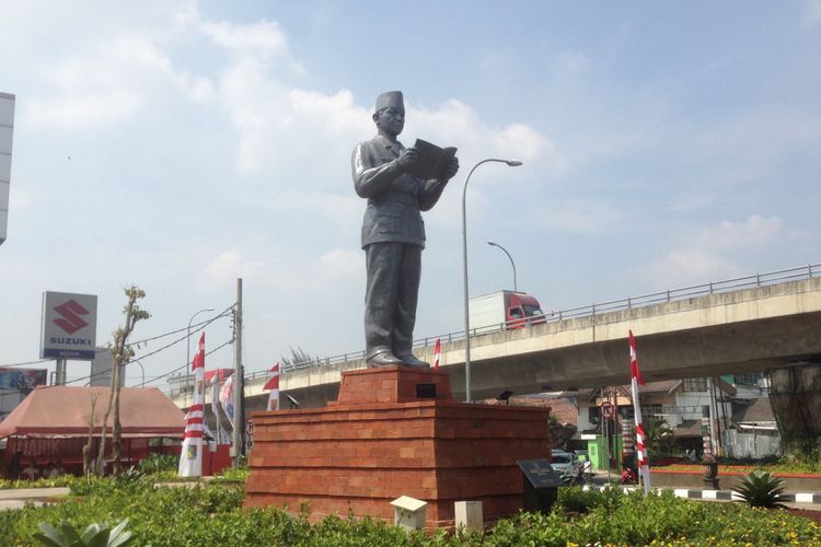Monumen Ir Soekarno diresmikan di Taman Kalibanteng, Semarang, Rabu (6/6/2018).