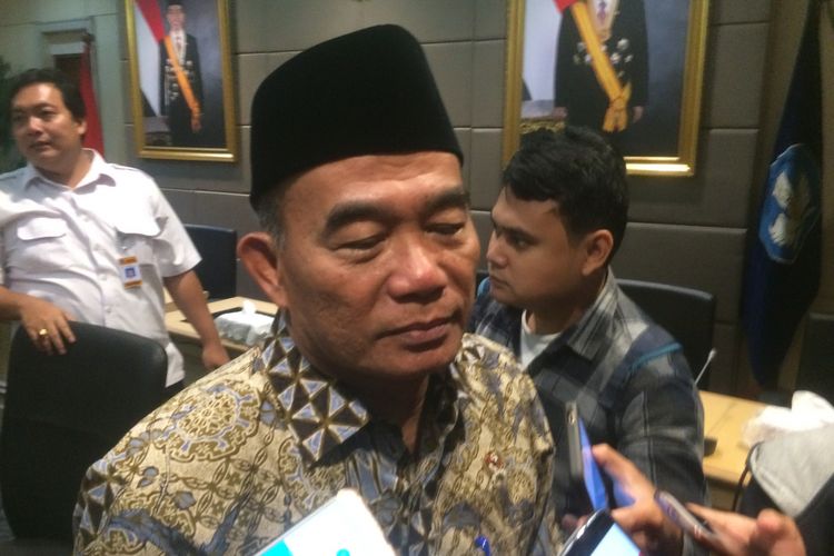 Menteri Pendidikan dan Kebudayaan (Mendikbud) Muhadjir Effendy di Kantor Kemendikbud, Jakarta, Senin(20/8/2018).
