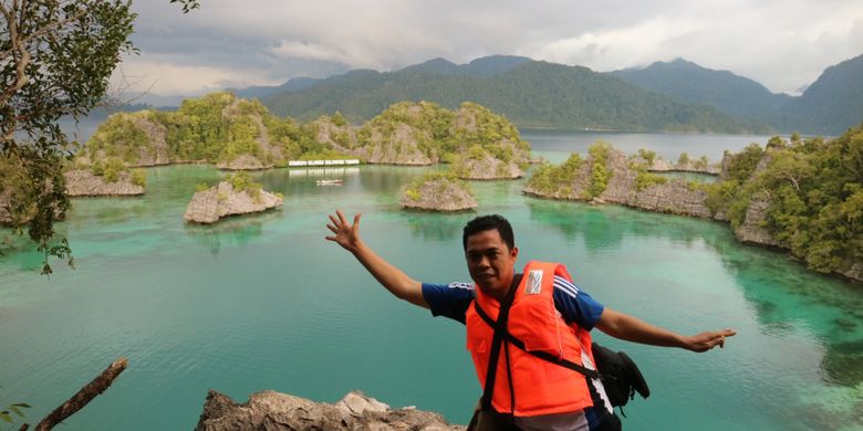Keindahan Pulau Sombori yang dikenal sebagai Raja Ampat-nya Sulawesi Tengah, di gugusan Pulau Sombori di Kabupaten Morowali, Rabu (1/2/2018).