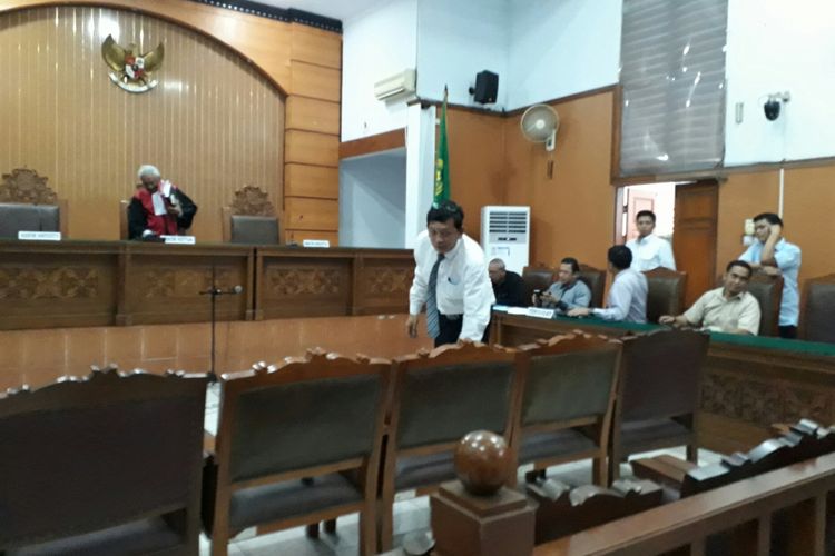 Ahli hukum pidana Abdul Chair saat bersaksi di sidang praperadilan Hary Tanoe melawan Bareskrim Polri, di PN Jakarta Selatan. Rabu (12/7/2017)