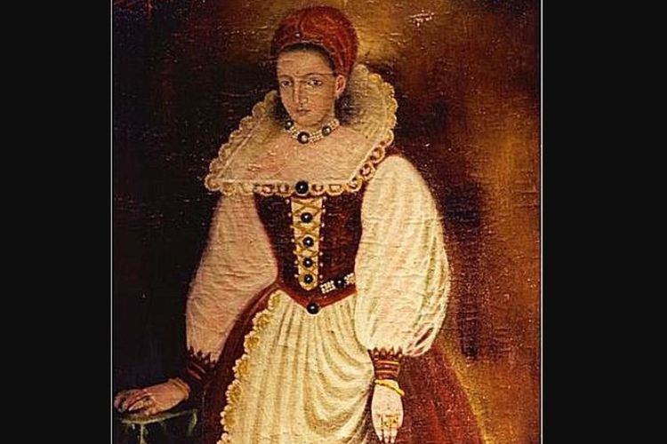 Salinan lukisan potret Elizabeth Bathory, bangsawan Hungaria yang juga dikenal sebagai pembunuh lebih dari 300 orang.