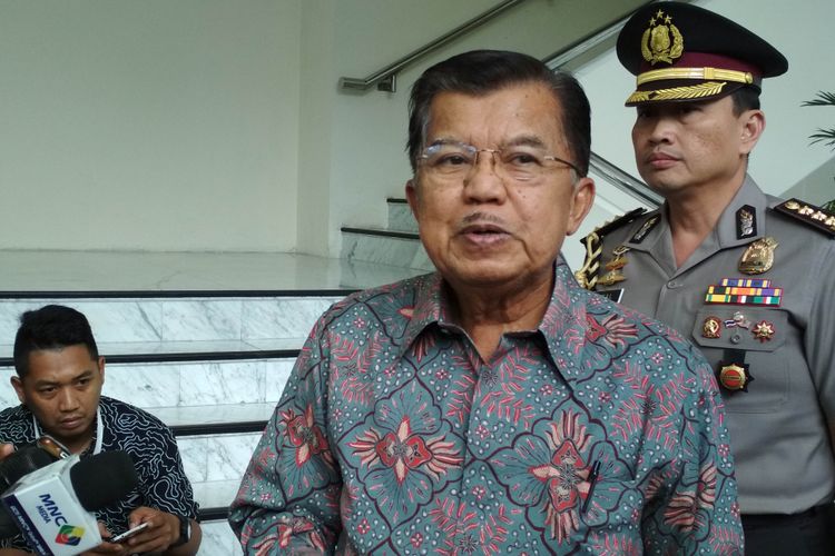 Wakil Presiden RI, Jusuf Kalla Ketika Ditemui di Kantor Wakil Presiden RI, Jalan Medan Merdeka Utara, Jakarta Pusat, Selasa (30/5/2017).